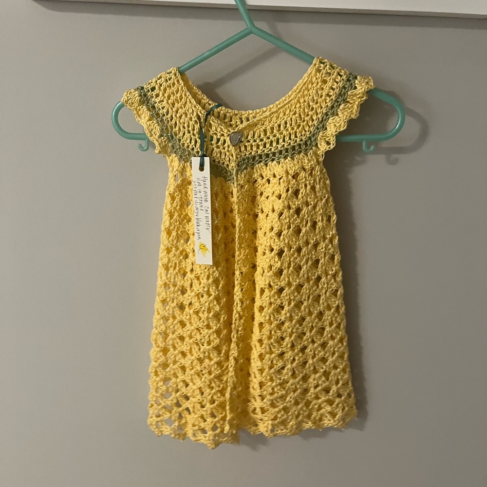 Handmade crochet jacket dress - Picture 4 of 5